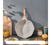 GIANXI 28cm Octagonal Frying Pan Household Egg Steak Wok Universal Cooker Nonstick Pan Kitchen Frying Pan Cooking Saucepan