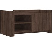 vidaXL Mesa de centro de madera de ingeniería 100x50x50 cm Blanco, Negro, Roble Sonoma Mesita de Salón o Comedor o Auxiliar Mesa de Café Meuble Salón