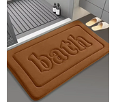 Bathroom anti slip floor mat soft bathroom mat water absorbing bath mat 1.2cm thick flannel fabric door mat home decoration