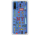 Funda compatible con Xiaomi Redmi 9T/Pocophone M3 - Be Unique Funda Gel New York