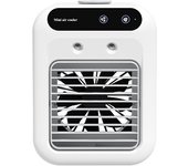 25W Recargable Mini Unidad de Aire Acondicionado Portátil 2 Spray de Aire Frío, Ventilador de Enfriamiento Personal with 2 Velocidades, Pequeños