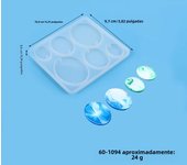 Earring Silicone Mold DIY Geometric Oval Hexagon Teardrop Pendant Necklace Keychain Jewelry Crafts Making Resin Mold