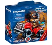 PLAYMOBIL - QUAD DE RESCATE DE BOMBEROS, 71090, TIENDA CON LICENCIA OFICIAL