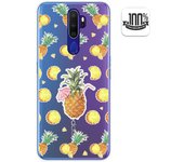 Tumundosmartphone Funda Gel Transparente para Oppo A9 2020 diseño Piña Dibujos
