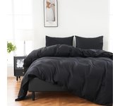 Funda nórdica de 400 Hilos Funda nórdica tamaño Queen de satélite Suave, transurable y refredante Juego de Cama de 3 piezas (Blanco, Queen)