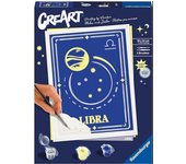 Kit para pintar con números ravensburger creart serie trend d zodiac: libra