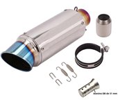 51mm/60mm Motorcycle Exhaust with DB Killer Motorcycle Exhaust Pipe Muffler Carbon Fiber GP-project Exhaust Pipe