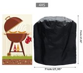 Cubierta De Barbacoa Impermeable Y Resistente Al Polvo Para Weber Tamaño 8 Apto Para Barbacoas Redondas Protección Contra La Lluvia MOV