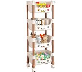 Toy Storage Trolley Bookshelf Snack Rack For Children Storage Organizer Bathroom Accessories Closet Organizer Kitchen Storage