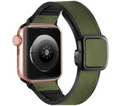 Silicone Strap For Apple Watch Ultra Band 46mm 49mm 44mm 45mm 42mm 41mm Leather Magnetic Bracelet For Apple IWatch 10 9 8 7 6 SE