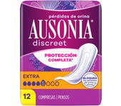 Compresas Ausonia Discreet Extra con Doble Núcleo y Sistema Odourlock