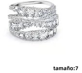 2024 Hot Selling Fashion New Jewelry White Gold Ring Exquisite Spiral Element Shape Ladies Romantic Luxury High Jewelry Gift