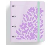 Carchivo carpeta anillas 4x35mm carpeblock 360 c/recambio 100h 90gr 4 separadores pp rígido foam malva