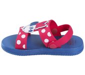 Sandalias Minnie Mouse Azul Niña - Estampadas con Lunares