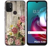 Funda Gel Tpu para Motorola Moto G10 / G20 / G30 diseño Madera 08 Dibujos