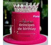 1/3/5 pcs Queen Princess Happy Birthday Acrylic Cake Topper Insert Queen Acrylic Cake Decoration Side Wedding Party Ornaments