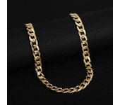 2024NEW Men Neck Chains Cuban Link Chain Women Tennis Chain Miami Curb Necklace Gold Color Rope Chokers Long HipHop Jewelry Gift