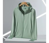 Ropa de protección solar de seda helada para exteriores UPF50+ para hombre y mujer, camisa fina y transpirable de verano antiultravioleta, chaqueta de protección solar