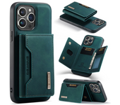 DG.MING 2 In 1 Detachable Magnetic Leather Case M2 for IPhone 15 15Pro 15ProMax 15 Plus  Wallet Cover Cards Holder Pocket