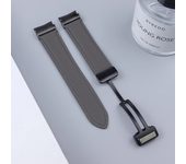 No Gaps Leather Band for Samsuang Galaxy Watch 6 5 4 /5pro 40 44mm Magnetic Buckle Strap for Galaxy Watch 6 4 Classic 43mm 47mm