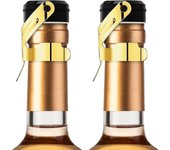 Tapón de champán, sellador de tapón de botella de champán de acero inoxidable 2pcs para tapón de vino espumoso Cava
