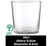 Vasos sidra midi 36 cl tensionado caja 12