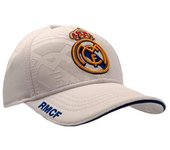 Gorra adulto Real Madrid talla ajustable blanca escudo bordado RM3GO3