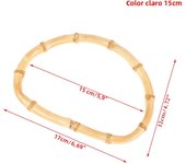 Vintage Bamboo Bag Wooden Handles Replacement Diy Accessories For Women Handbags