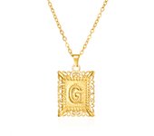 Gold Color 26 Alphabet Necklace For Women Men Stainless Steel Initial Letter Clavicle Chain Choker Birthday Party Jewelry Gifts