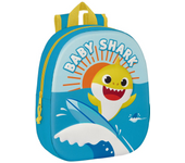 Mochila 3D Baby Shark 27X33X10Cm (Safta 642365890)