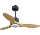 Ventilador de techo Reversible Termostato Dimable Wifi Motor DC Techos Inclinados Mando a Distancia Luz tres tonos Hypersilence Memoria