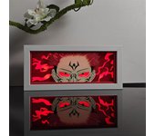 Caja de luz de anime cortada en papel, caja de luz LED de anime, marco de caja de sombra de manga, lámparas de anime, luz de anime para decoración de habitación, regalo de anime (L-22)