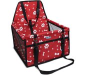 Nobleza - Refuerzo de Coche para Perros, Asiento del Coche de Seguridad para Mascotas Perro Gato Plegable Lavable Viaje Bolsas y Otra Mascota Pequeña con Cremallera Bolsillo, 40 * 34 * 25 cm