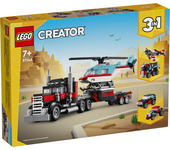 Juego de construccion Camión Plataforma con Helicóptero Lego Creator (LEGO 31146)