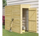 vidaXL Caseta de almacenaje de jardín madera de pino 100x210x218 cm
