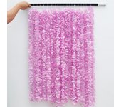20Pcs Artificial Flowers Hanging Garland Vine Rattan Fake Flower String Silk Wisteria For Home Wedding Party Decoration 1M