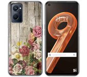 Tumundosmartphone Funda Silicona Realme 9i Diseño Madera 08 Personalizado