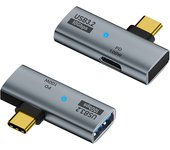 USB Type-C 10Gbps OTG 2in1 Adapter With 100W PD Charging Compatible For Steam Deck Switch Chromecast For Google TV Macbook