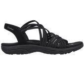 Skechers Reggae Slim - Sunnyside Sandalias deportivas para mujer negras en textil 83668