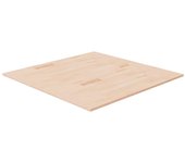 vidaXL Tablero de mesa cuadrada madera de roble sin tratar 90x90x1,5cm