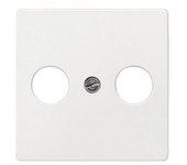 Tapa televisión 2 agujeros en blanco polar | Siemens Delta MIRO 5TG25610WH