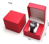 Watch Storage Box PU Single Watch Display Case Wristwatch Watch Holder Travel Jewelry Watch Organizer For Men Gift