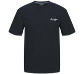 Jack & Jones Camiseta Hombre JJBEAU TEE SS FRONTPRINT CREW NECK LN