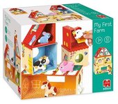 Diset Mi Primera Granja - Juego de Mesa para Niños con 5 Animales de Granja y Cubos de Cartón