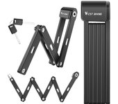 WEST BIKING Foldable Bicycle Lock Anti-Theft Electric E-Bike Chain Padlock Mtb Road Lock Security Scooter Bicycle Accessories