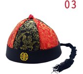 Chinese Palace Prince Hat Headwear Headdress Cosplay Party Qing Dynasty Man Hat