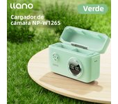 LLANO NP-W126s Camera Charger, Dual charging ports LED Display with SD Card Storage Function compatible with Fuji XT3 XT30 XT20
