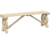 vidaXL Banco de jardín madera maciza abeto 115 cm