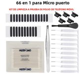 66PCS Mobile Phone Speaker Charging Port Cleaning Set Dust Plug for iPhone 15 14 13 Samsung Xiaomi Earphones Cleaner Kit Brush