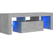 vidaXL Mueble de TV con luces LED 120x35x40 cm, Mueble de Salon, Mueble TV, Mueble TV salon, Mesa de TV, Mueble tele